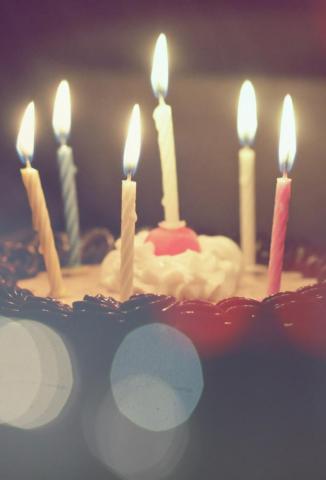 Cake Wallpaper Candle Lighting BirtHDay