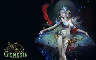 Girl Blue Butterfly Fantasy Perfect World HD Wallpaper