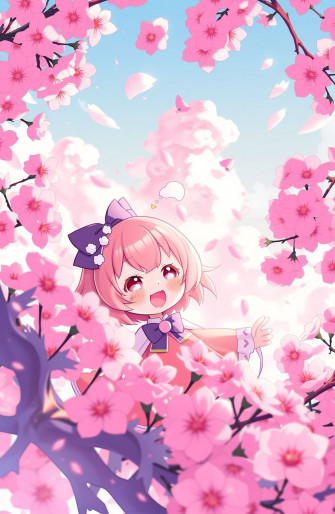Pink Anime Wallpaper