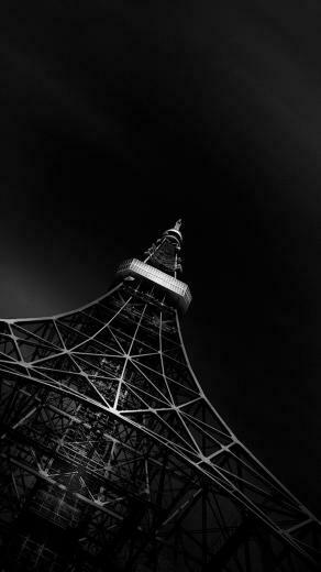 Fading Black Eiffel Tower iPhone Wallpaper Ipod HD