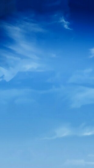 Blue Sky Smudge Clouds Android Wallpaper