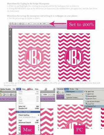 Chevron Monogram Phone Wallpaper For When I Need It