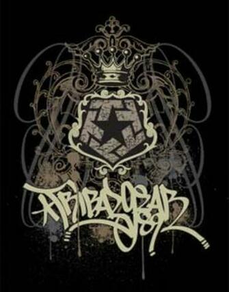 Tribal Gear Graffiti Wallpaper