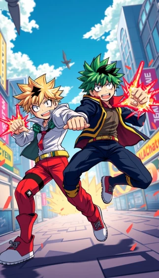 Bakudeku Phone Wallpaper