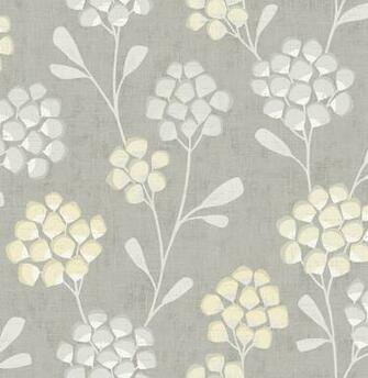A Street Prints By Brewster Citrine Scandi Flora