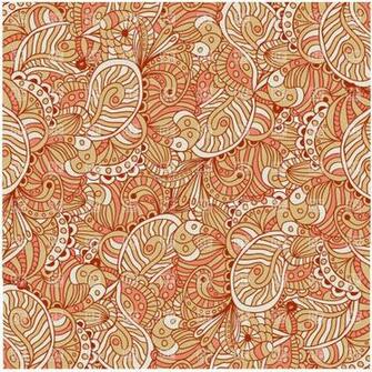 Abstract Ethnic Background In Mehndi Style Vector Image Of