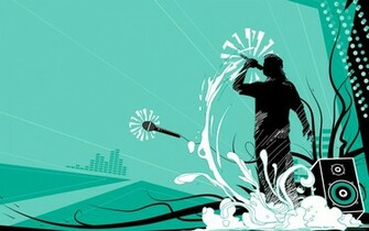 Vector Party Man Wallpaper HD