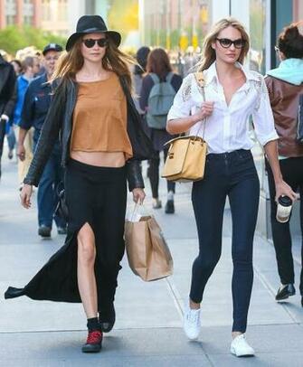 Candice Swanepoel And Behati Prinsloo Out In Soho Photo Shared By Gail