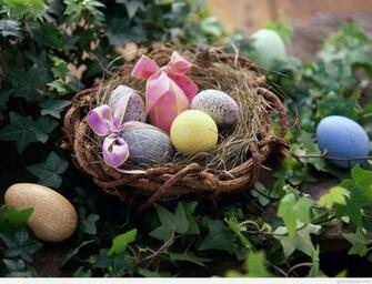 Easter Egg Collection Wishes HD Desktop Wallpaper