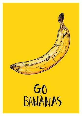Go Bananas In Draw Banana Art Fruit