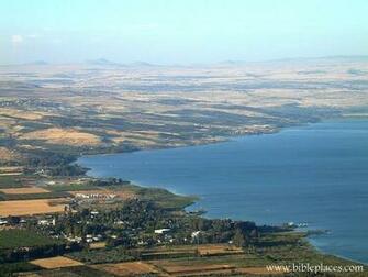 The Sea Of Galilee Also Kinneret Lake Gennesaret Or
