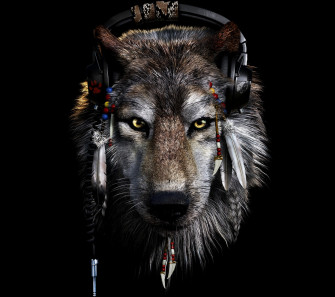 HD Wolf Background Wallpaper