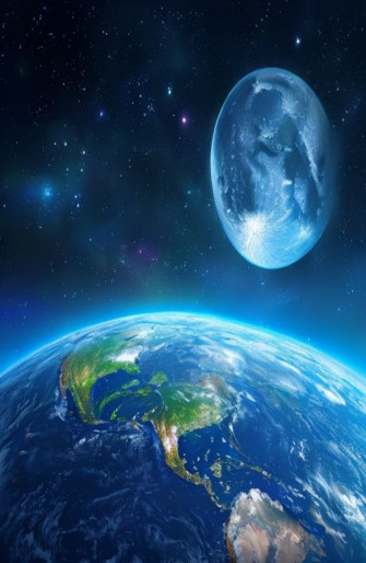 Earth And Moon Live Wallpaper