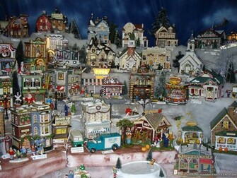 Wallpaper Joyful Christmas Village