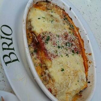 Marscapone Cheesecake W Caramel At Brio Tuscan Grille Towne Square