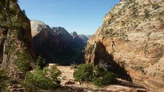 Angels Landing Zion National Park Nature Mobile Wallpaper X