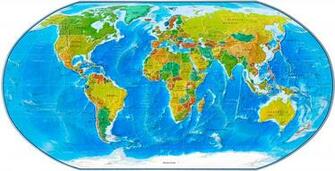 World Physical Map Wallpaper Pictures HD