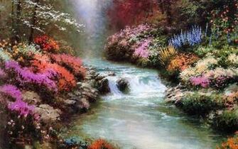 Colorful Waterfalls High Resolution Wallpaper