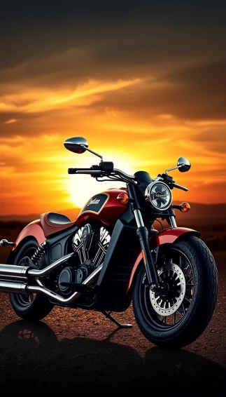 Indian Motorcycle Scout Phone Wallpaper