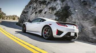 Acura Nsx White Rear HD Wallpaper