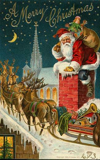 Santa Claus Vintage Wallpaper Desktop HD