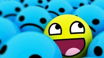Cool Smiley Face Background For Computers Wallpaper HD