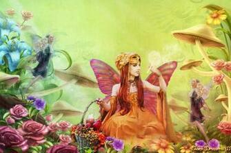 Spring Desktop Wallpaper Fairy Garden