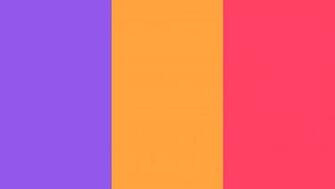 Neon Orange Color Background Solid Col