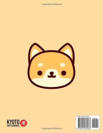 Kawaii Shiba Inu Sketchbook Cute Dog Journal Large Blank