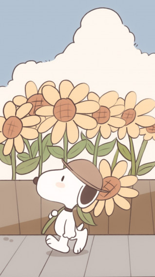 4k Snoopy Easter Wallpaper