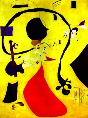 Dutch Interior Joan Miro Wallpaper Image