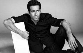 Wallpaper Actor Black And White Male Shirt Ryan Reynolds