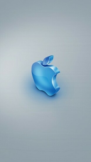 Blue Apple iPhone 5s Wallpaper iPad