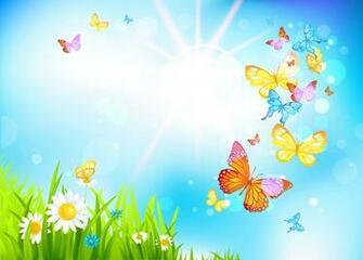 Spring Wallpaper Butterfly Background HD
