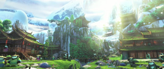 Panda Village From Kung Fu Desktop Wallpaper