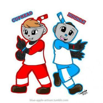 Cuphead And Mugman By Glowpop20