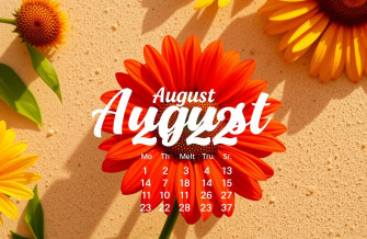 August Calendar Wallpaper