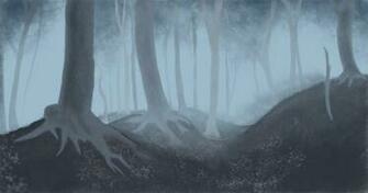 Foggy Forest Background By Inter D