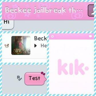 Two Kik Themes To One Blue And Pink Both In The Style Of