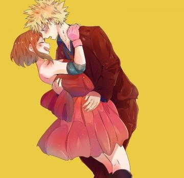 Katsuki Bakugou X Uraraka Ochako Boku No Hero Academia
