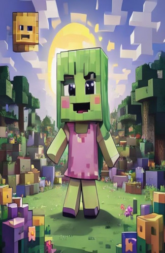 Minecraft Creeper Girl Wallpaper