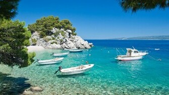 Mediterranean Beach Widescreen Wallpaper