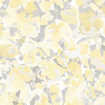 Watercolor Floral Yellow Grey Wallpaper Tkxc