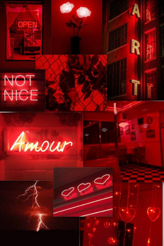 Red Aesthetic Dark Wallpaper And Black