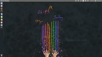 Added Clock Wallpaper Live Web Features Install In Ubuntu Linux