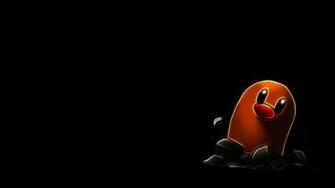 Diglett Worm Black Background Wallpaper Art HD