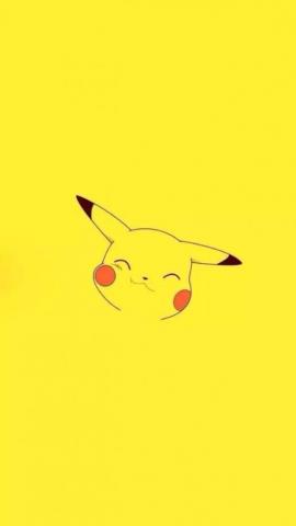 Minmin Hoe On Yellow Wallpaper Pikachu Cartoon