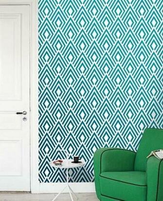 Removable Self Adhesive Modern Vinyl Wallpaper Wall Sticker Ikat