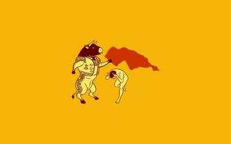 Bull Fight Opposite Wallpaper HD