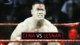 Wwe Summerslam John Cena Vs Brock Lesnar Wallpaper